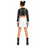Adult Womens Pop Star Costume Demon Hunters Inspired Skirt & Top Halloween
