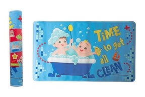 CoComelon Deluxe Bath Mat Anti Slip Bathroom Coco Melon - Blue (69x48cm)
