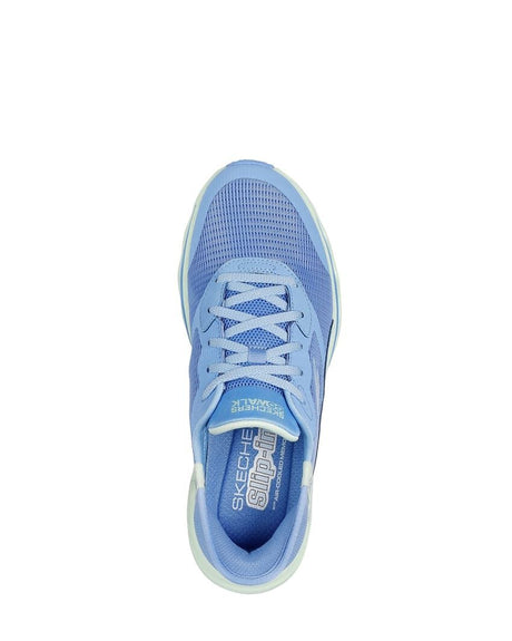 Skechers Womens Go Walk Glide-Step 2.0 Slip-In Shoes - Blue Lime (Sneakers)