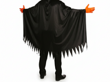 Pumpkin Slayer Costume Halloween Party Scary Fancy Dress Black Cape Adult Size