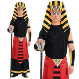 Deluxe Pharaoh & Cleopatra Couples Costume Set - His & Hers Egyptian Halloween Fancy Dress