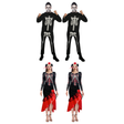 Day of the Dead Group Costume Set - 2x Mens Skeleton + 2x Spanish Skeleton Dress (Halloween & Fancy Dress)