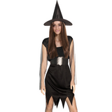 Adult Womens Black Wicked Witch Costume - (Halloween & Fancy Dress)