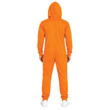 4x Adult Orange Hooded Jumpsuit Group Costume Bulk Pack - Book Week, Halloween Party & Fancy Dress Outfit