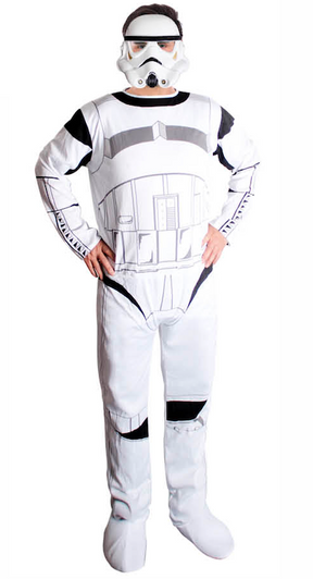 Adult White Soldier Costume Stormtrooper Deluxe Costume