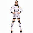 Womens Astronaut Jumpsuit Adult Space Suit Halloween Costume Cosplay Dress Up - M/L (165-175cm Height)
