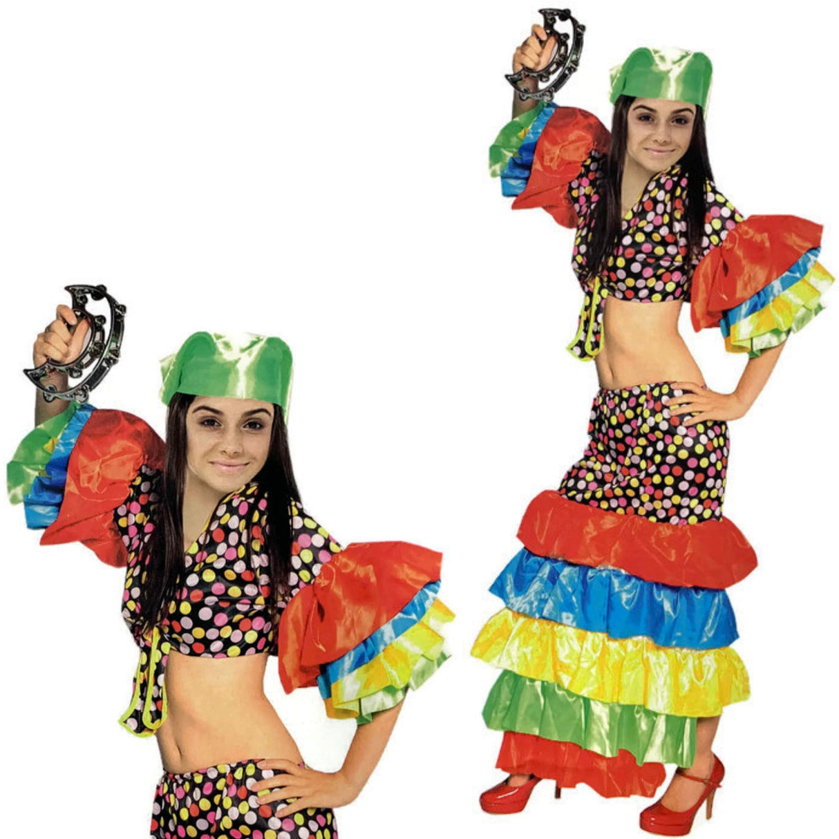 His & Hers Rumba & Flamenco Couples Costume Set - Latin Spanish Halloween Fancy Dress