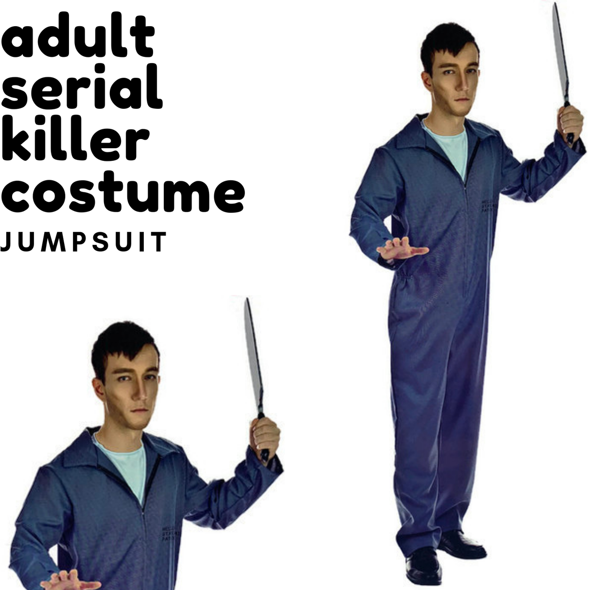 Adult Serial Killer Costume - Halloween & Fancy Dress Party
