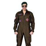 Adult Air Force Fighter Pilot Costume - Top Gun/Army (Halloween & Fancy Dress)