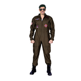 Adult Air Force Fighter Pilot Costume - Top Gun/Army (Halloween & Fancy Dress)