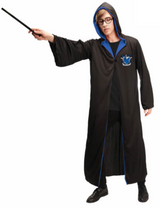 Adult Blue Wizard Robe Costume - Cape & Cloak (Halloween & Fancy Dress)