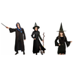 Wizard & Witch Family Costume Set - 3pc Mens, Womens & Girls Halloween Fancy Dress