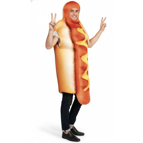 Adult Hot Dog Costume - Food/Fast Food (Halloween & Fancy Dress)
