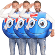 3x Adult Australian Smile Costume - Australia Day Tunic w/ Flag & Smiley Face