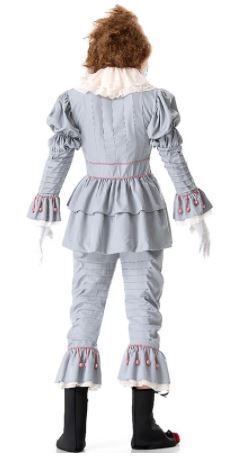 Mens Stephen Kings It Pennywise Evil Killer Clown Halloween Costume Party Outfit
