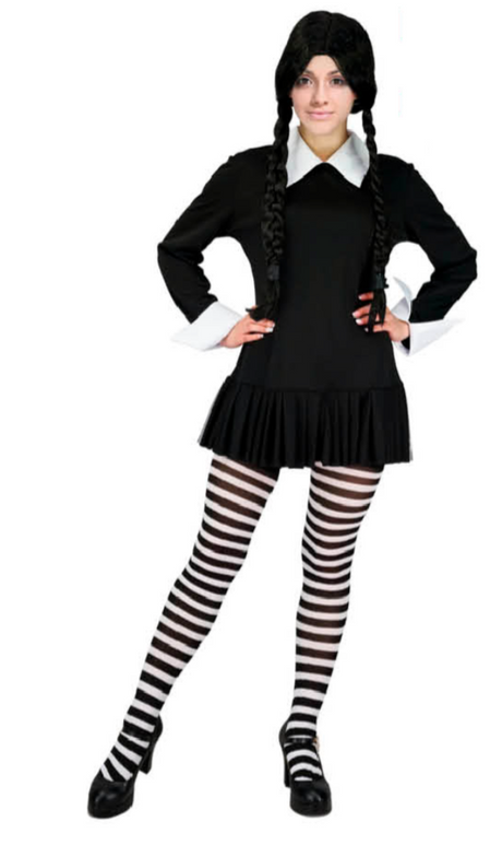 Wednesday The Addams Family Cosplay Halloween Costume Masquerade  - M/L (Height 165-175cm)