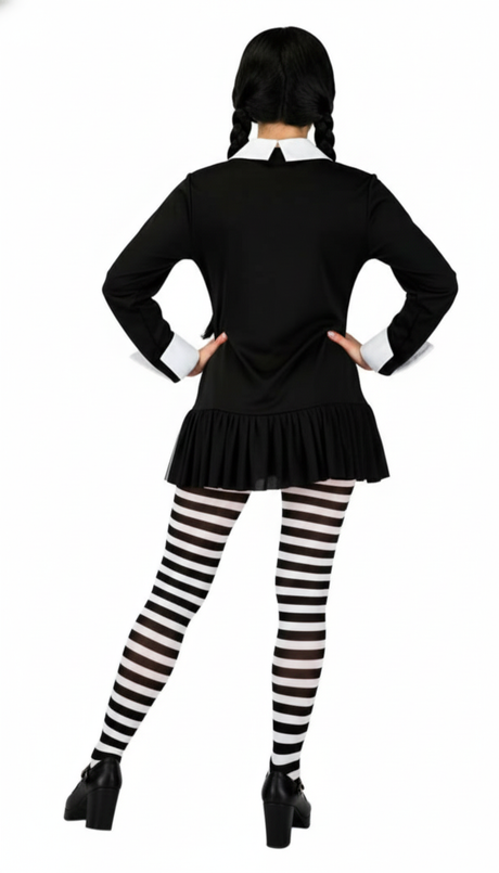 Wednesday The Addams Family Cosplay Halloween Costume Masquerade 