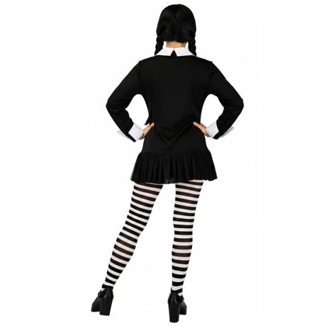 Adult Wednesday Addams Costume - Dark Gothic (Halloween & Fancy Dress)