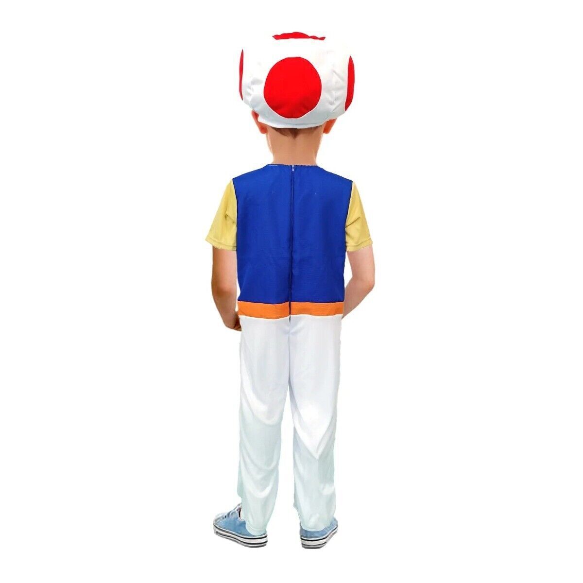 Boys Mushroom Character Costume - Gaming/Cosplay (Kids Book Week & Halloween Fancy Dress)