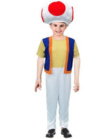 Boys Mushroom Character Costume - Gaming/Cosplay (Kids Book Week & Halloween Fancy Dress)