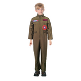 Kids Air Force Fighter Pilot Costume - Top Gun/Army (Book Week & Halloween Fancy Dress)