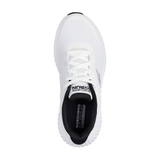 Skechers Womens Go Run Now Shoes Sneakers Prisma in White/Black