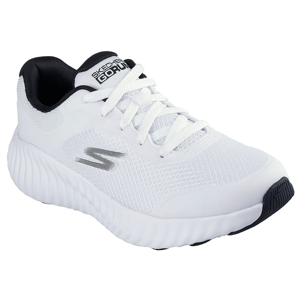 Skechers Womens Go Run Now Shoes Sneakers Prisma in White/Black