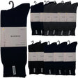 12 Pairs Premium Bamboo Thick Socks Bulk Pack - Assorted Colours (Mens Heavy Duty Work Socks w/ Cushion)