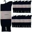 12 Pairs Premium Bamboo Thick Socks Bulk Pack - Mens Heavy Duty Work Socks w/ Cushion - Navy Blue