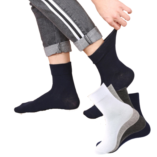 12x Pairs Charcoal Cotton Rich Loose Top Socks Bulk Pack (Comfort Diabetic Circulation)