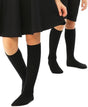 12x Kids Cotton Knee High School Socks - Girls/Boys (Bulk Pack)