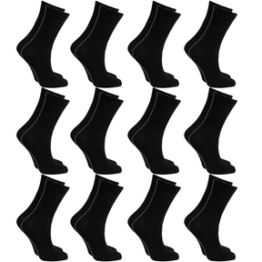12x Pairs SCHOOL SOCKS Bulk Pack - Plain Cotton for Girls/Boys School Uniform