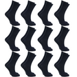 12x Pairs SCHOOL SOCKS Bulk Pack - Plain Cotton for Girls/Boys School Uniform