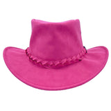 Jacaru 1301A Kids Vegan Leather Hat - Chin Strap & UPF 50+ (Child 52cm Made in Australia)