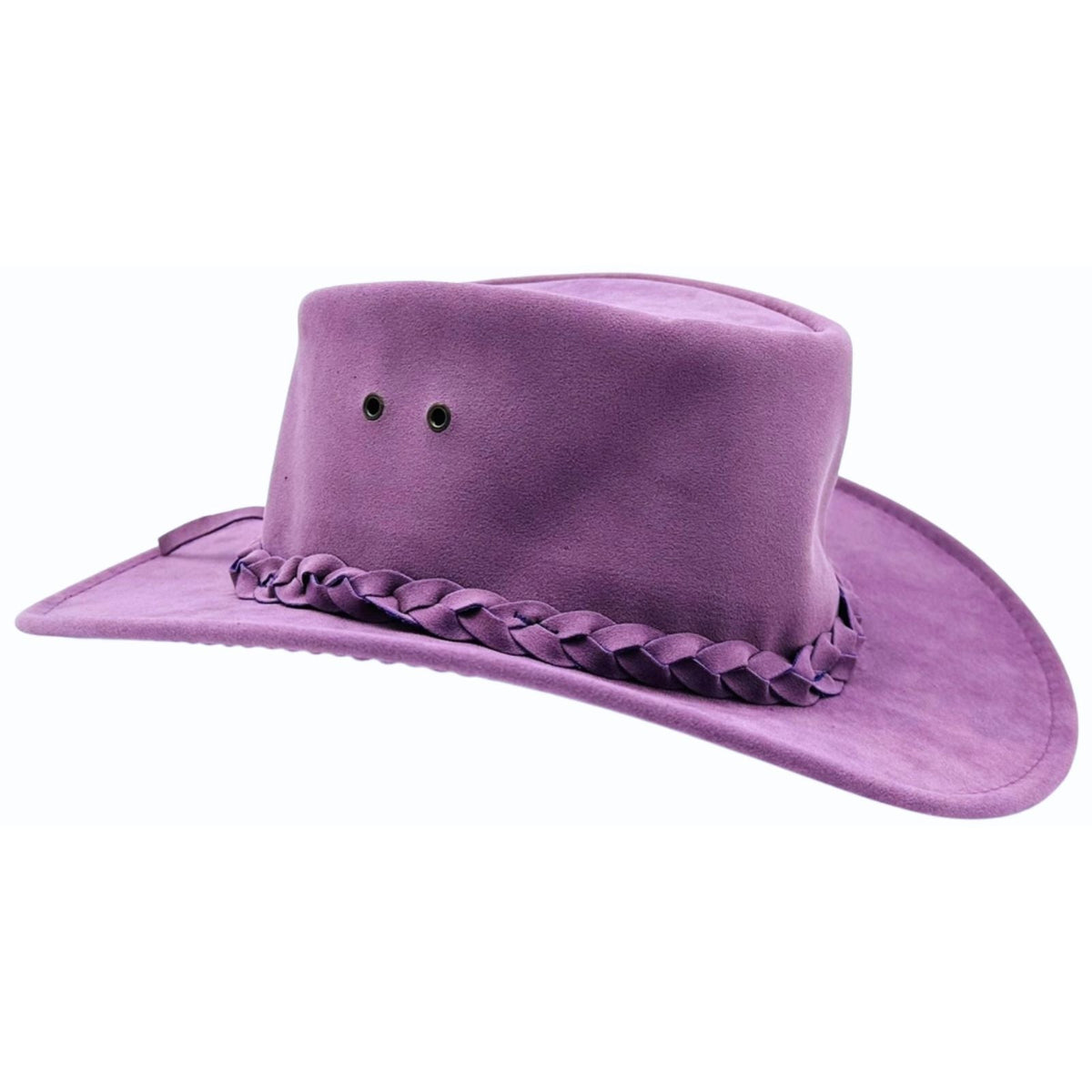 Jacaru 1301A Kids Vegan Leather Hat - Chin Strap & UPF 50+ (Child 52cm Made in Australia)