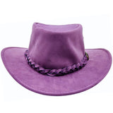 Jacaru 1301A Kids Vegan Leather Hat - Chin Strap & UPF 50+ (Child 52cm Made in Australia)