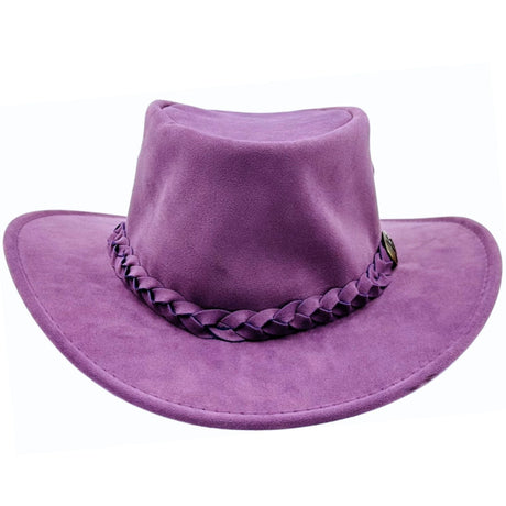 Jacaru 1301A Kids Vegan Leather Hat - Chin Strap & UPF 50+ (Child 52cm Made in Australia)