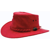 Jacaru 1301A Kids Vegan Leather Hat - Chin Strap & UPF 50+ (Child 52cm Made in Australia)