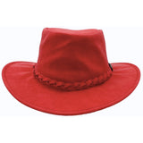 Jacaru 1301A Kids Vegan Leather Hat - Chin Strap & UPF 50+ (Child 52cm Made in Australia)