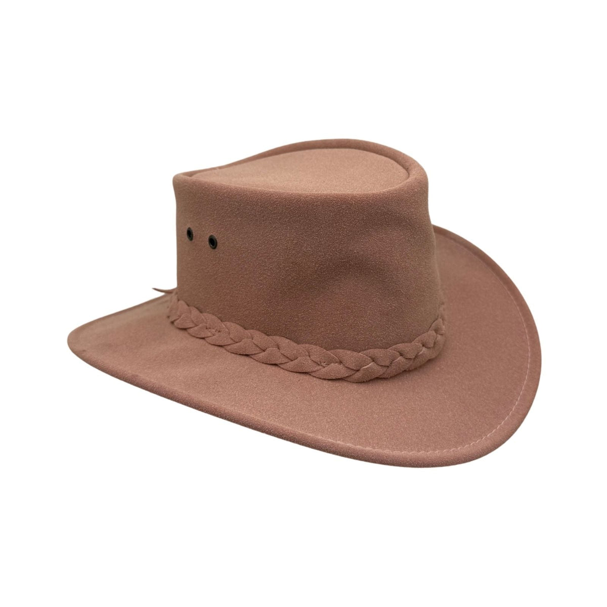 Jacaru 1301A Kids Vegan Leather Hat - Chin Strap & UPF 50+ (Child 52cm Made in Australia)