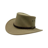 Jacaru 1301A Kids Vegan Leather Hat - Chin Strap & UPF 50+ (Child 52cm Made in Australia)