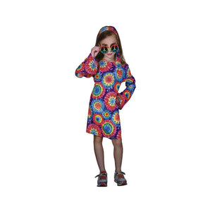 Girls Hippie Costume - 60s/70s Groovy (Kids Book Week & Halloween Fancy Dress)