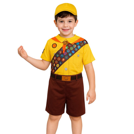 Kids Boy Scout Halloween Costume Uniform Top and Shorts Book Week Fancy Dress 