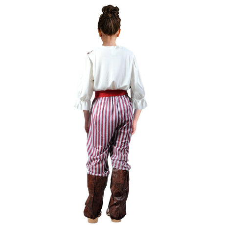 Kids Pirate First Mate Costume - Childrens Classic Buccaneer Set (6-9 & 10-12 Years)