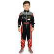 Child Car Racing Driver Halloween Costume Party Fancy Dress Boys Cosplay Outfit - 10-12 Years (135-150cm Height)