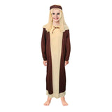 Kids Shepherd Costume - Childrens Nativity Robe, Headpiece & Belt Set (6-9 & 10-12 Years)
