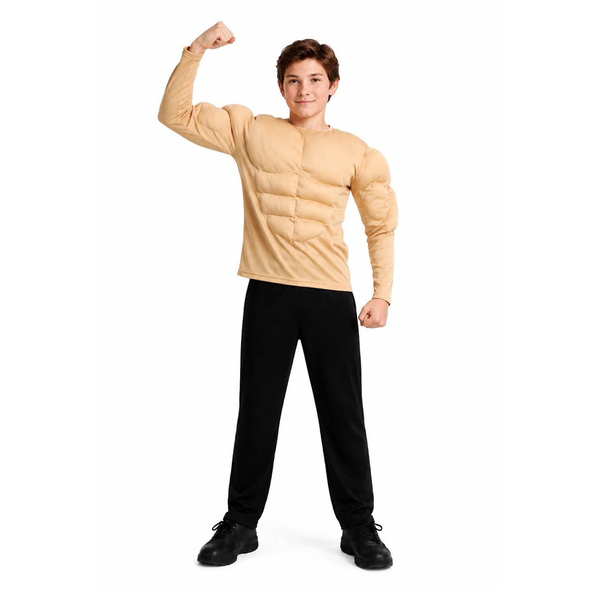 Childrens Muscle Man Party Costume Halloween Padded Chest