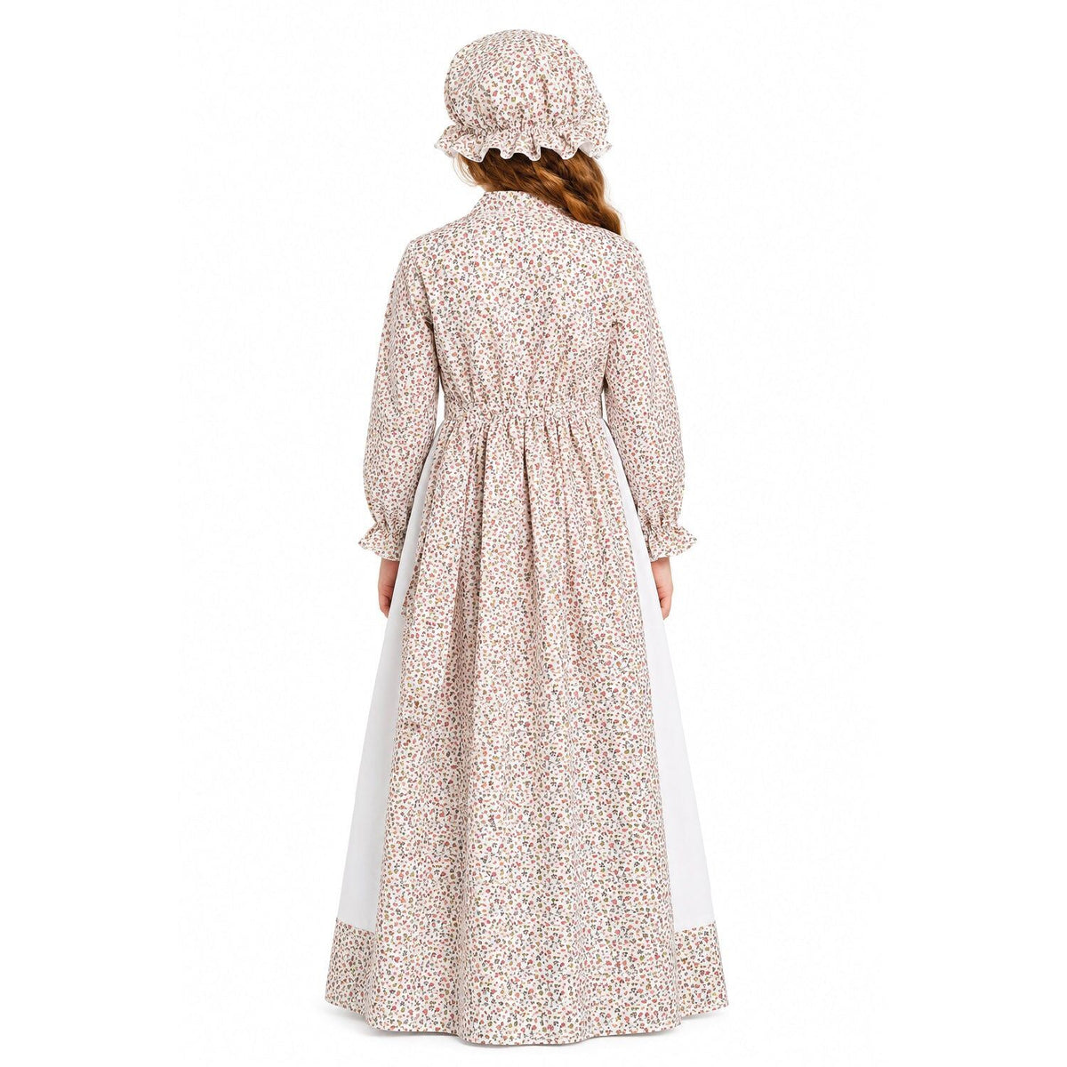 Brown Pioneer/Prairie Girl Costume Halloween Childrens Medieval Party Outfit