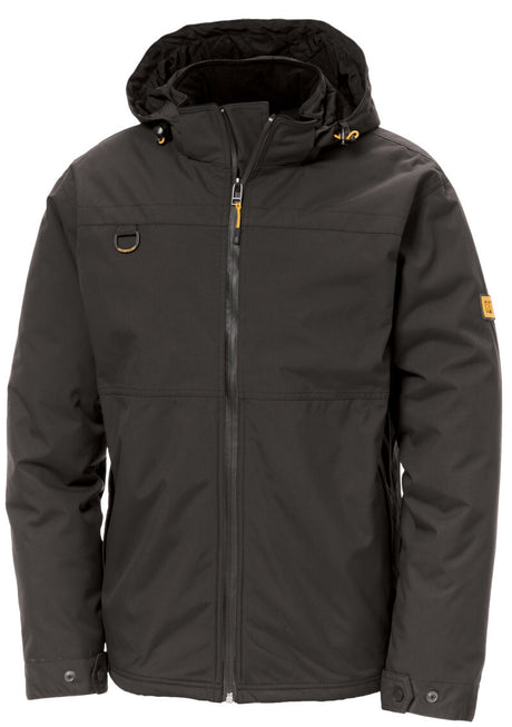 Caterpillar Mens Waterproof Zip Jacket w Hood Chinook CAT Winter Ski in Black