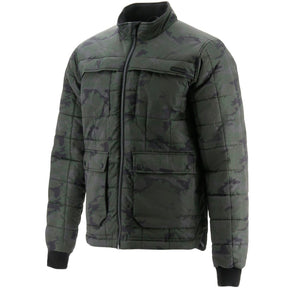 Caterpillar Terrain Mens Quilted Jacket - Night Camo (Insulated Water Resistant)